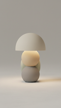 Lampada da tavolo minimal in ceramica opaca